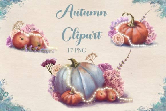 Autumn Pumpkins Watercolor Clipart PNG: A Designer’s Review for Bloggers & Publishers