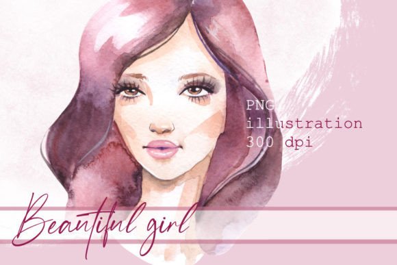 Beautiful Girl Watercolor PNG: A Fresh Editorial Illustration for Content Publishers