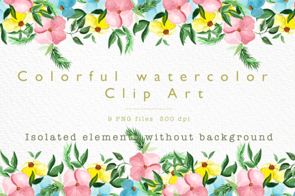 Elegant Floral Watercolor Wreath Set Review