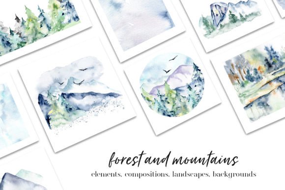 Forest and Mountains Watercolor Set Review