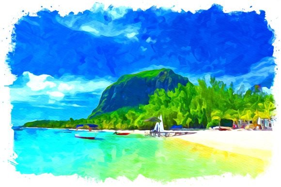 Mauritius Africa Watercolor Illustrations Review