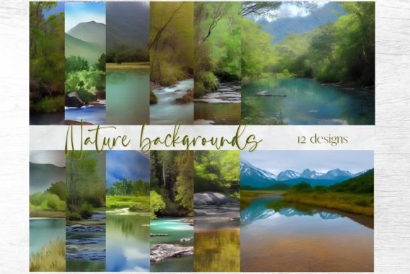 Nature Watercolor Backgrounds & Illustrations