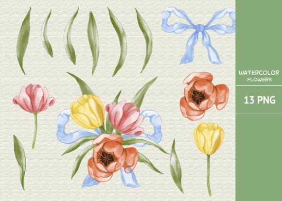 Watercolor Bouquet of Flowers ClipArt Review