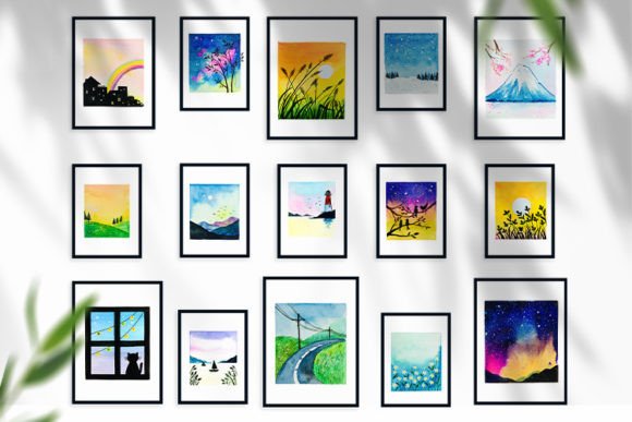 Watercolor Landscape Illustrations Bring Organic Charm to Brand Visuals