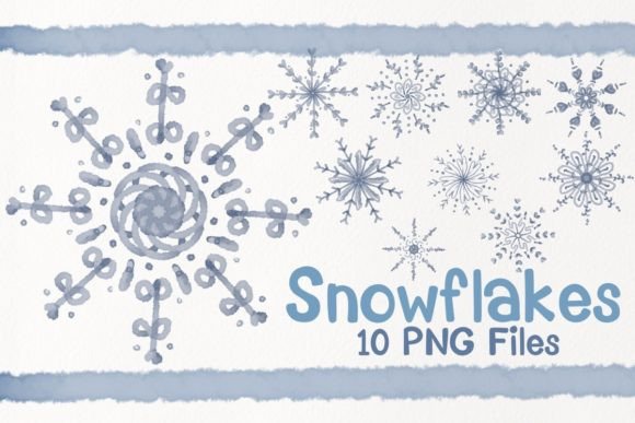 Watercolor Snowflake Sublimation Png 02 Review